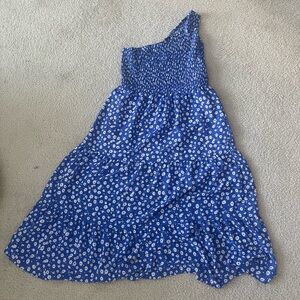 Blue Floral Womens Dress